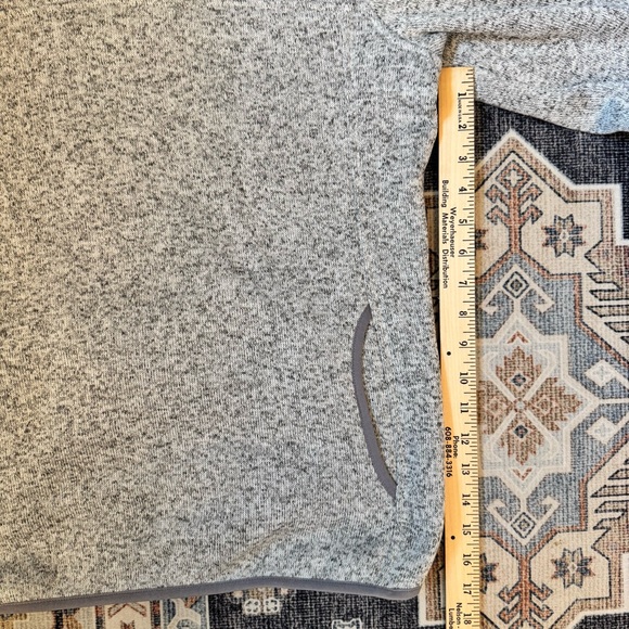 L.L.Bean Women’s Heathered Gray 1/4 Snap Pullover Size Medium - Picture 9 of 11